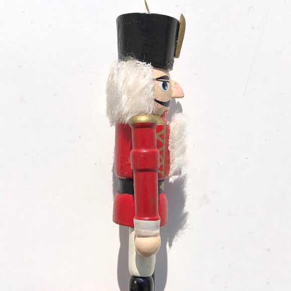 wooden nutcracker Christmas ornament lot 2 soldier and German beer mouth opens - Picture 6 of 13